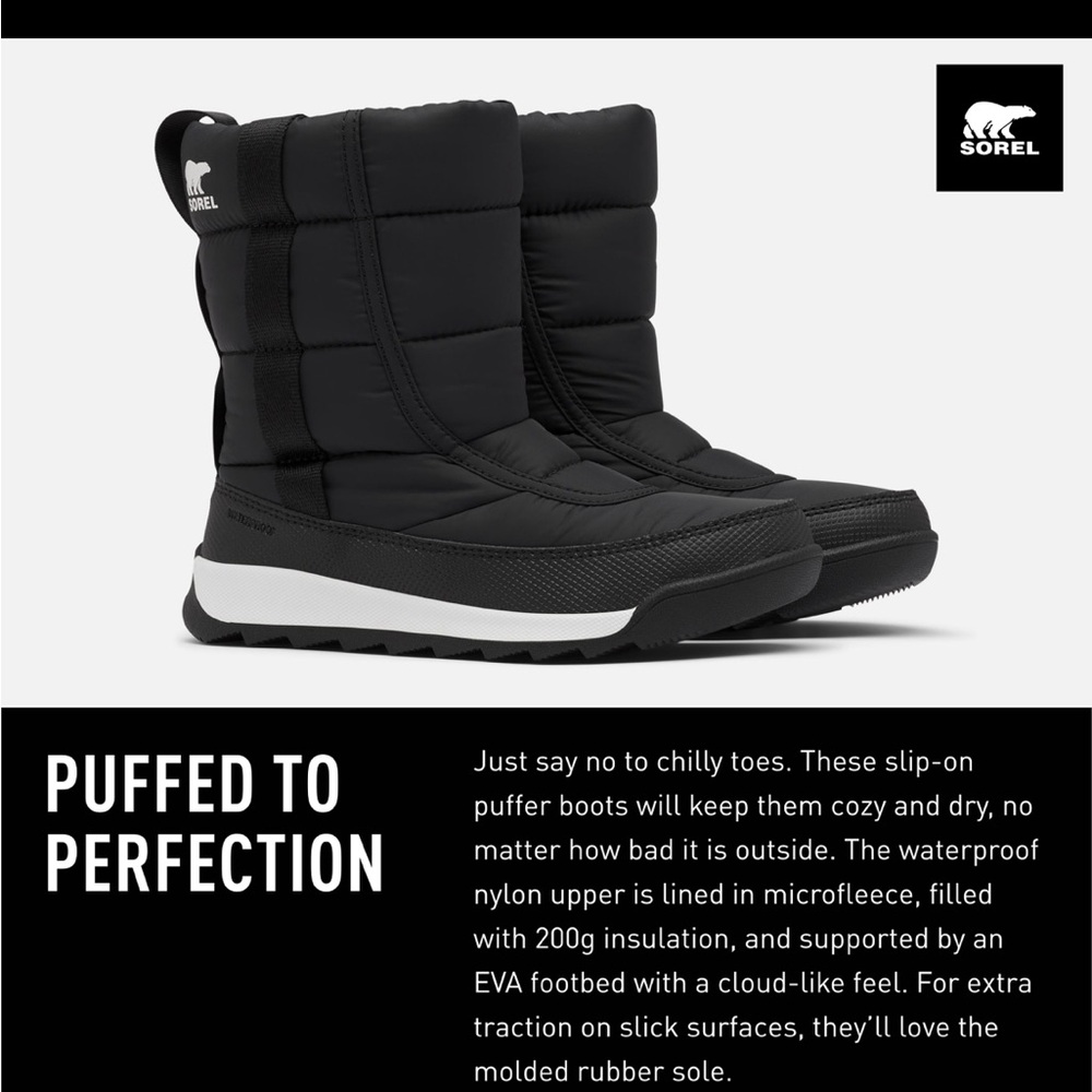 Sorel Whitney II Puffy Mid Winter Boot (Kids') - 2023 WINTER New